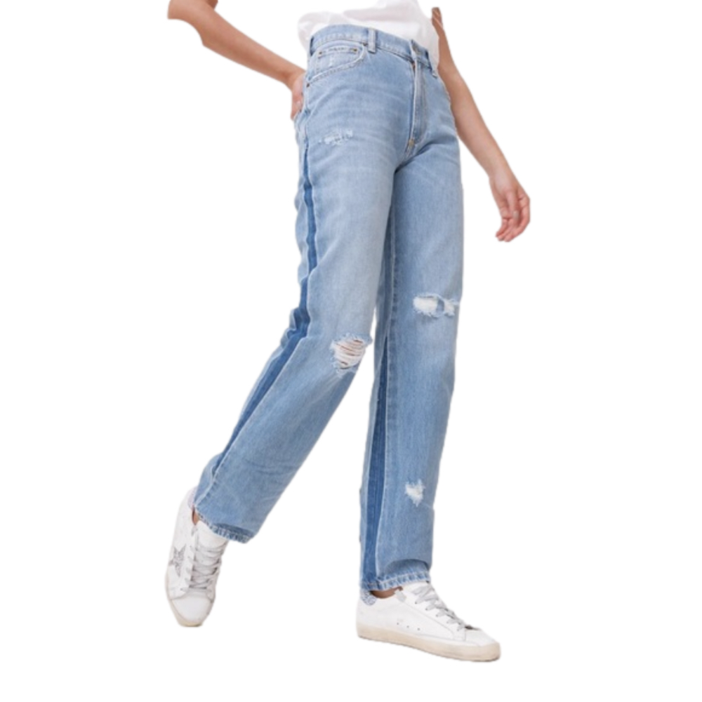 Revolve SER.O.YA W30 L31 Maggie Mid Rise Vintage Straight Cotton Jean Mojave NWT